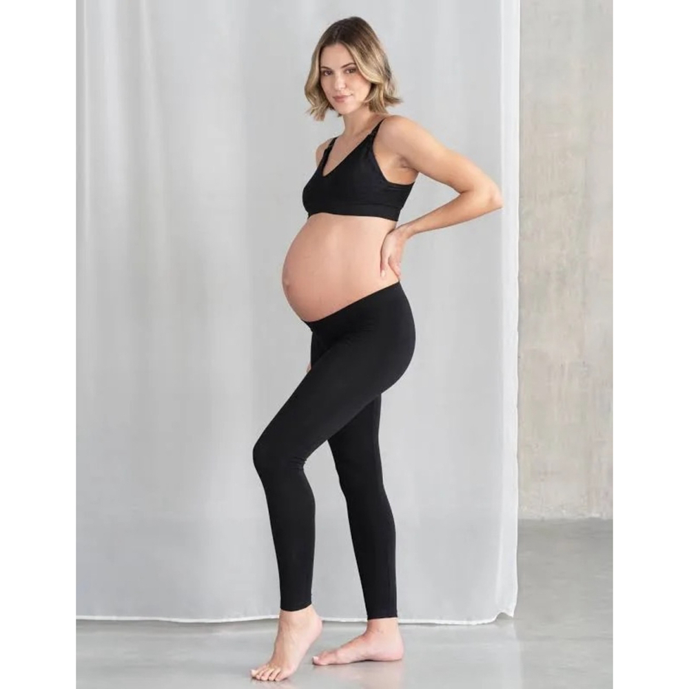 Seraphine Black Maternity Leggings NWOT Size L – Soft Stretch